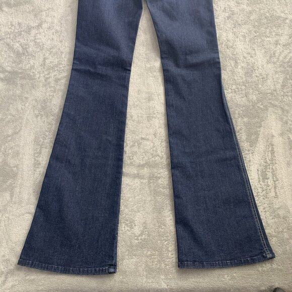 7 for all Mankind "A" Pocket Jeans Womens 26x33”Blue Denim Bootcut Low Rise Y2K - Picture 14 of 14